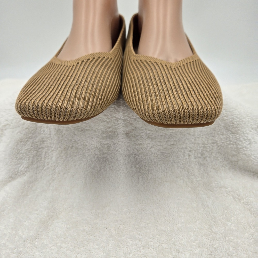 Vivaia Margot 2.0 Nutmeg Square Toe V-Cut Size 41 Comfort Ballet Flats Shoes - Picture 5 of 13